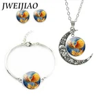 Серьги с рисунком Феникса, Реборн, дракона, браслет, ожерелье