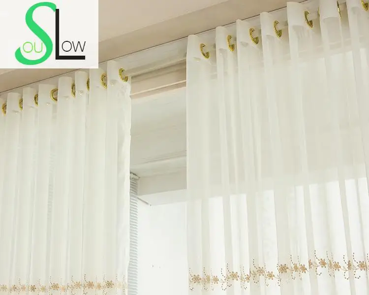 Жаккардовая занавеска Slow Soul с белой вентиляцией прозрачная штора полым принтом