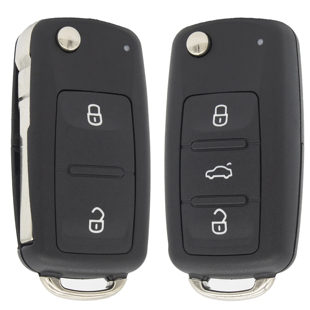 WhatsKey 10 шт./лот складной чехол для автомобильного ключа с 3 кнопками Volkswagen VW Beetle Golf
