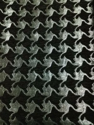Классический Хаундстут жаккардовая ткань/высокого класса модные ткани Jiaxueni Пряжа/костюм большой - Цвет: Серебристый