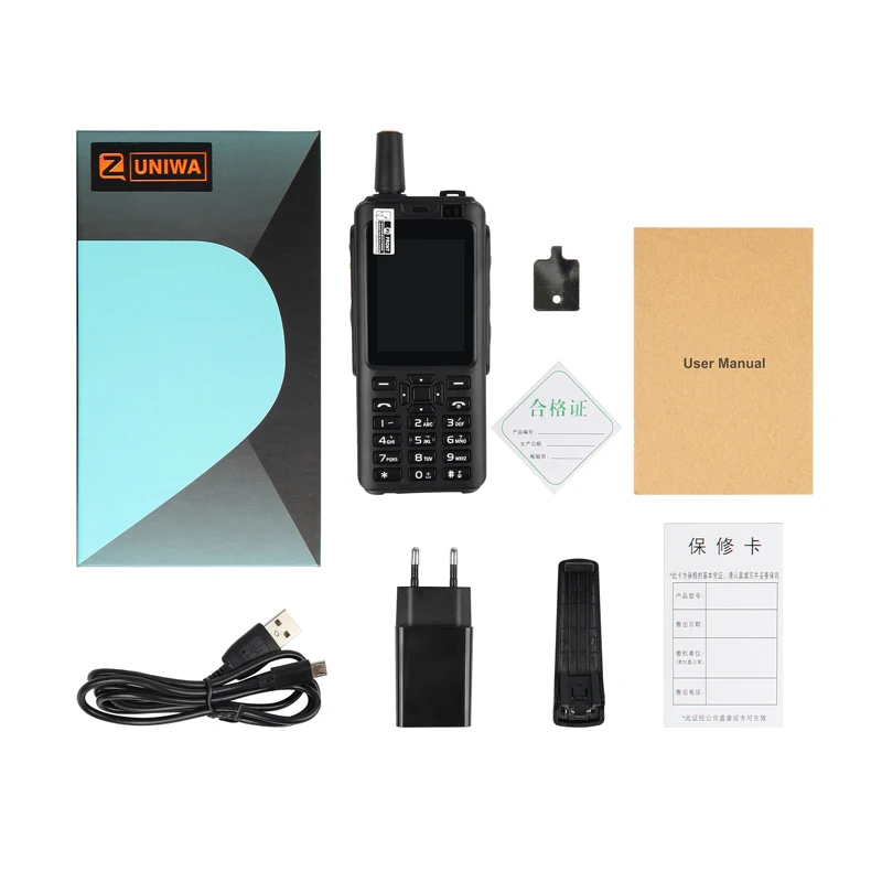 UNIWA F40 Zello рация 4G мобильный телефон IP65 Водонепроницаемый Прочный смартфон MTK6737M четырехъядерный Android