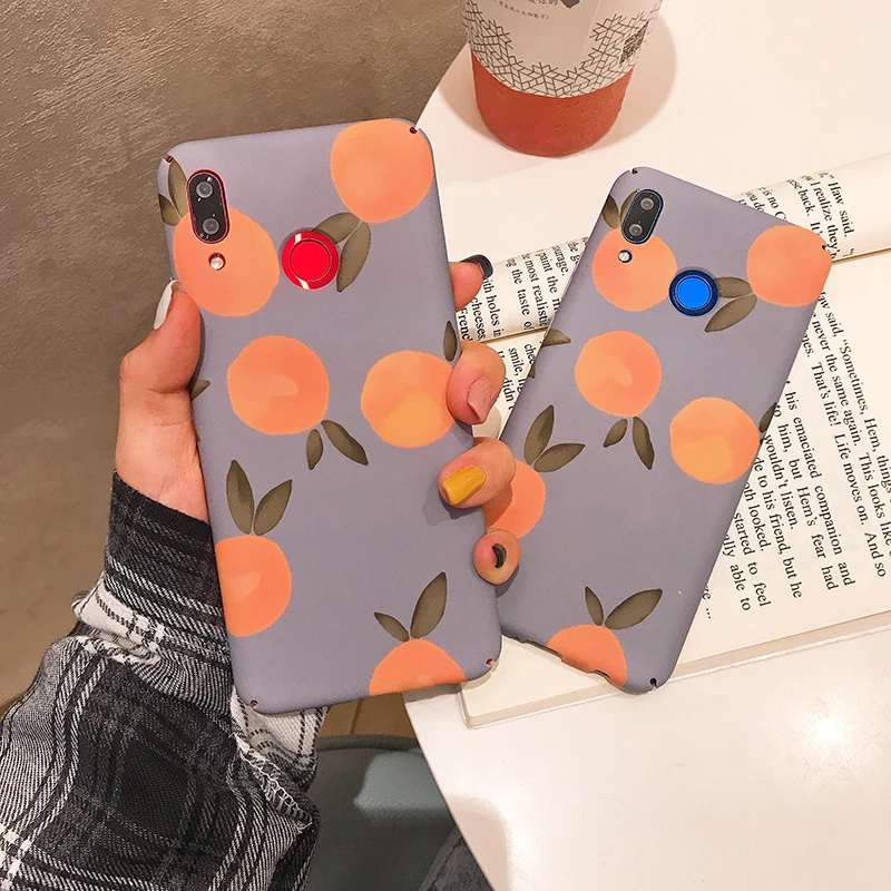 РЕТРО МАТОВЫЕ оранжевые Жесткие ПК-Чехлы для Xiaomi 6 8lite 9 SE Lite PC чехол для Xiaomi Redmi Note 7 Note8 Pro задняя крышка funda