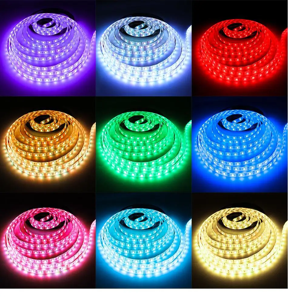 СВЕТОДИОДНЫЙ цветной мягкий светильник TPFOCUS 5050 RGB 12 В яркий низковольтный