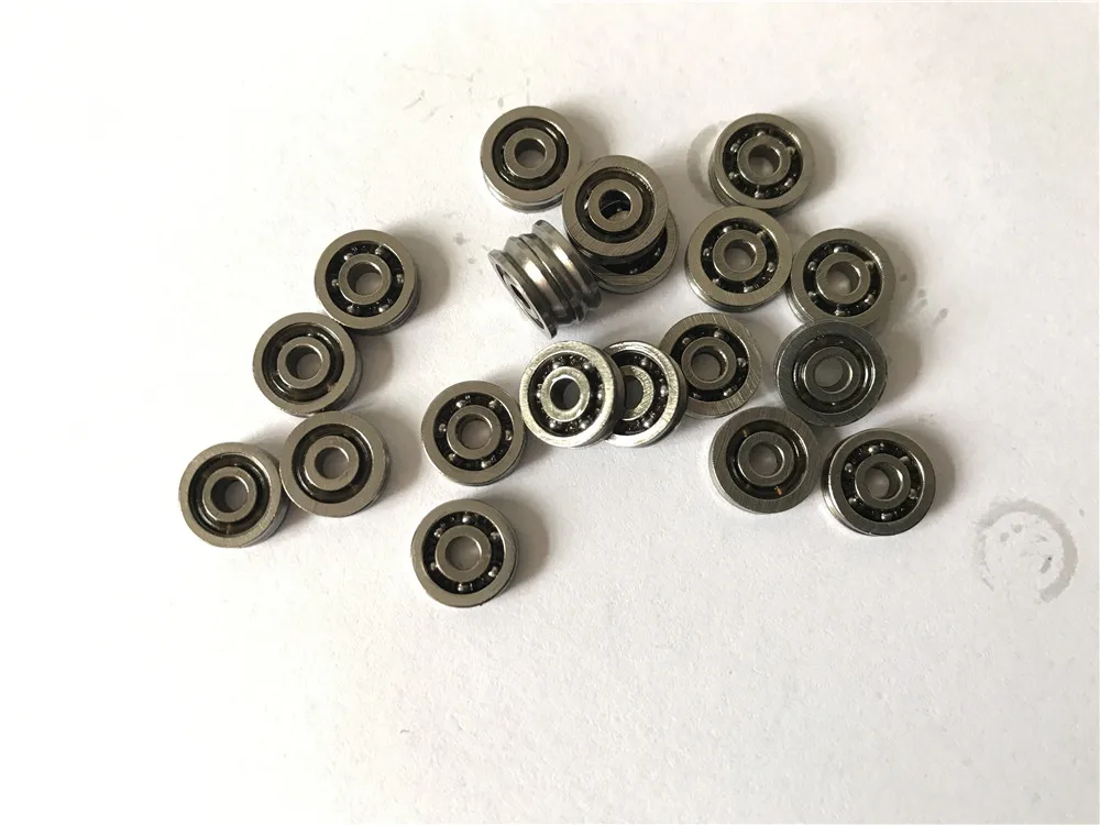 

20pcs V623ZZ V groove roller wheel ball bearings 3*10*3 mm embroidery machine pulley bearing V623 623V