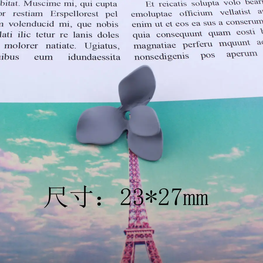 10 шт./лот 23*27 мм Резиновый эмалевый Сплав 3D форма цветка DIy Ювелирные изделия