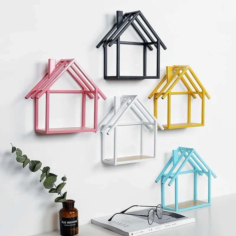 Home Decor Storage Rack House Ornaments Racks Wall Hanging Crafts Multi Function Cabinet Antique Holder | Дом и сад