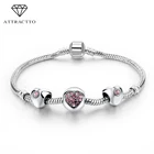 ATTRACTTO 2019 новейшие браслеты с подвесками в форме сердца для женщин браслеты на цепочке и браслеты DIY ювелирные браслеты браслет SBR160009