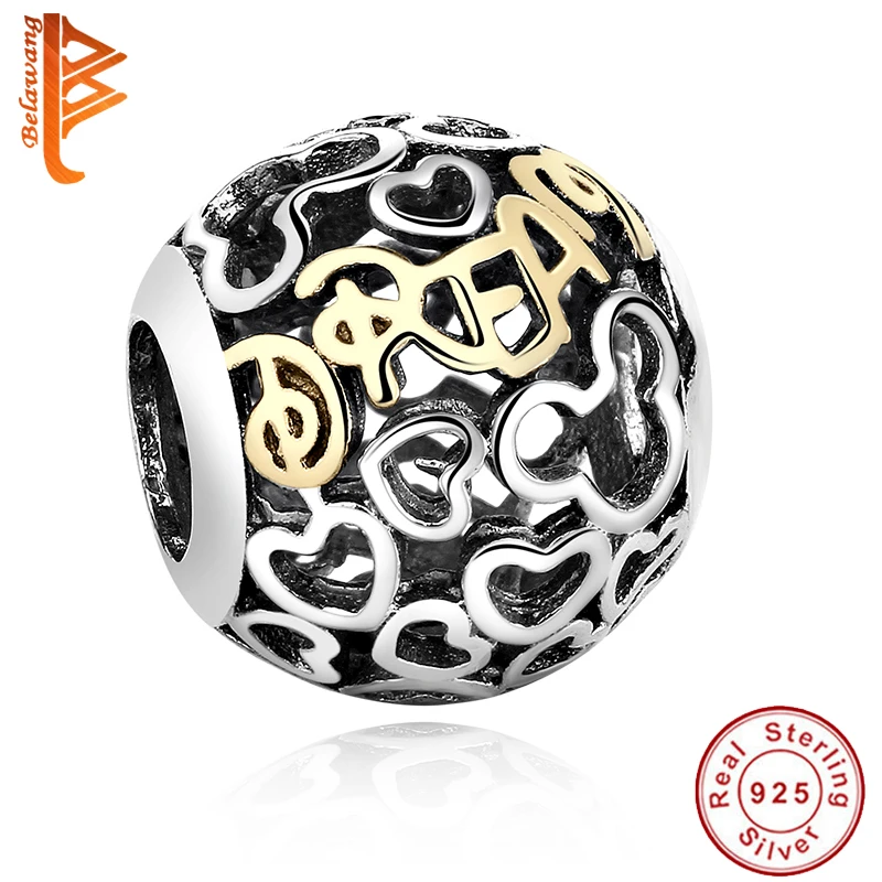 

European Beads fit Charms Silver 925 Original Gold Color Women Charm Bracelet DIY Original Jewelry Making