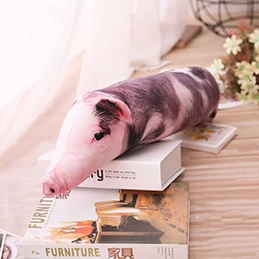 120cm dot pig Имитация спальный свинья плюшевая подушка животные плюшевые подушки для маленьких детей взрослых домашних животных укрепить диван кресло Декор друг подарок 50/70/90/120 см - Цвет: 120cm dot pig