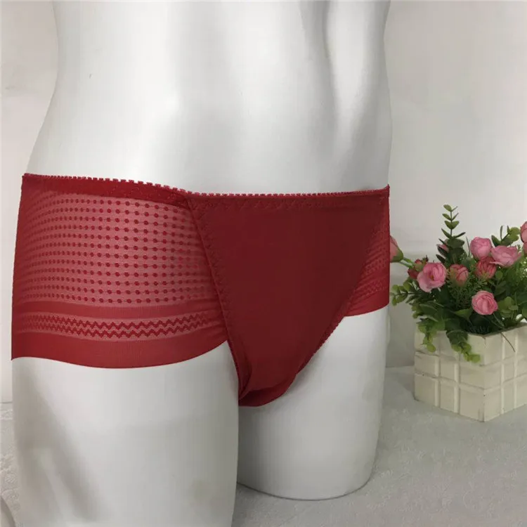 Мужское нижнее белье кружевное с цветочным кружевом мешочком низкой посадкой