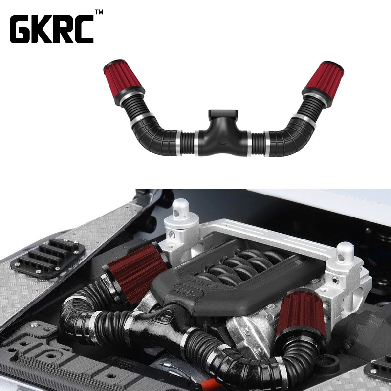 Комплект воздушных фильтров с имитацией впускного двигателя для 1/10 Rc Crawler Car Traxxas