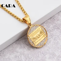 cara popular religious bible jesus charm pendant ice out jewelry men gold color the last supper jesus necklace pendant cagf0108