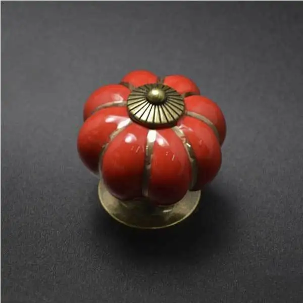 Arrandalee Pumpkins Knobs Handles Ceramic Door Cabinets Cupboard Drawer | Мобильные телефоны и аксессуары