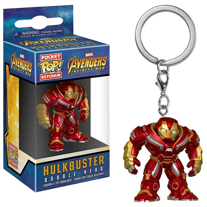 Funko Pop Pocket Avengers брелок Marvel Hulkbuster фигурка игрушки
