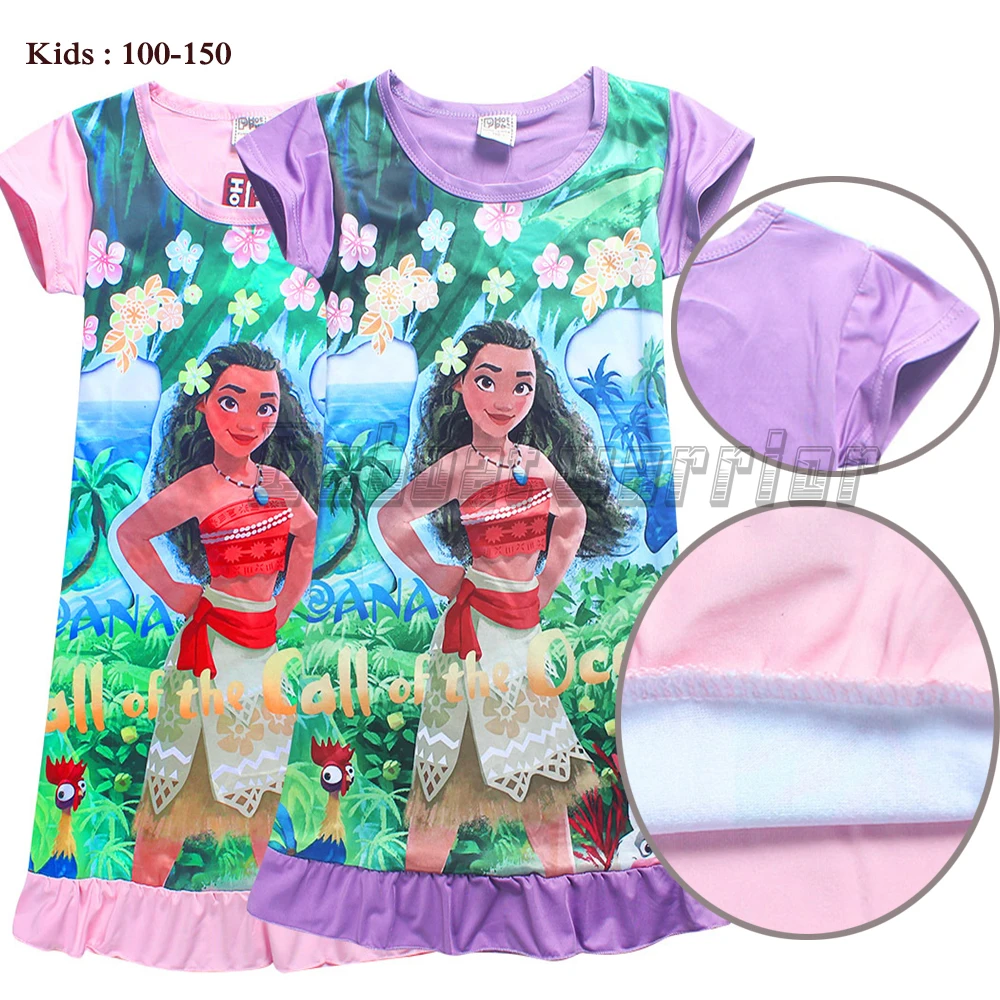 Новинка 2018 г. летние детские футболки с рисунком Моаны для девочек модное милое