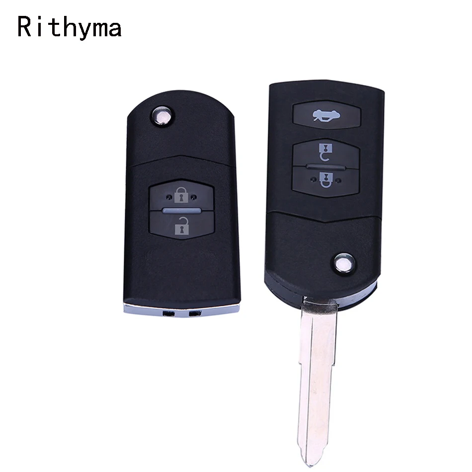 Складной чехол-книжка Rithyma для Mazda 2 /3 6 M6 GG 2007 с дистанционным брелоком и логотипом