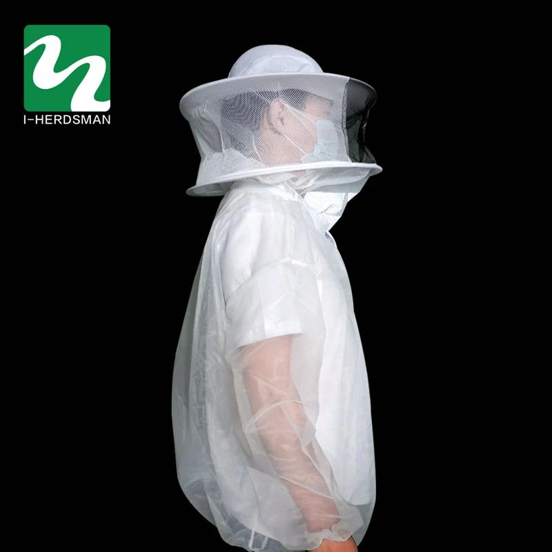 Костюм с защитой от пчеловодства одежда рукавами и изображением головы