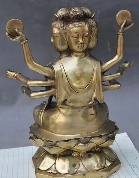 9 &quotТибетский буддизм Joss латунь 4 глава 8 Arms namgyalma Ushnishavijaya статуя Будды|statue|statues