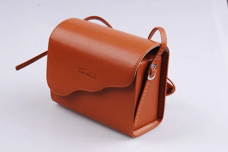 Fujifilm Instax Mini Camera Коричневое Облако Кожаная Сумка сумка для Фотокамеры Бесплатная