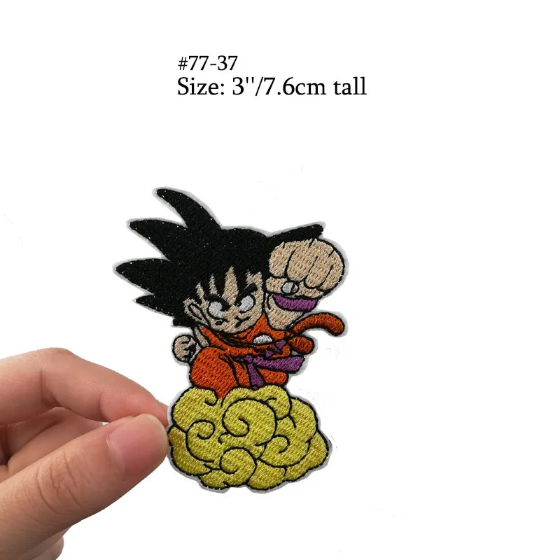 Драконий жемчуг Сон Гоку шорты Piccolo Namekian ball King Piccolo логотип нашивки для одежды одежда ТВ фильм костюм с вышивкой - Цвет: Белый