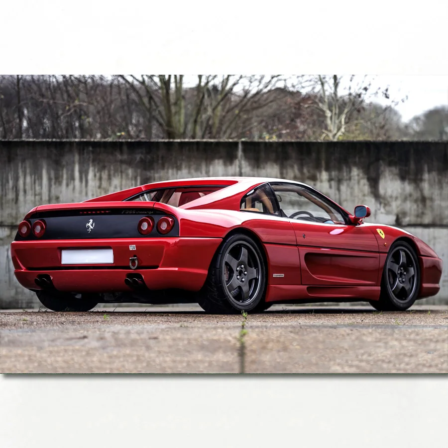 Supercar Ferraris F355 вызов Постер с классическими транспортными средствами