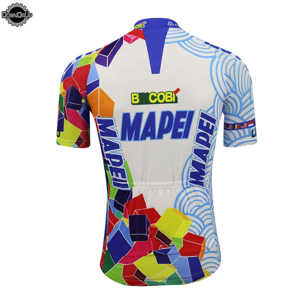 Италия mapei Велоспорт Джерси велосипед одежда Джерси мужская короткий рукав ropa ciclismo велосипедная Одежда Майо ciclismo Одежда