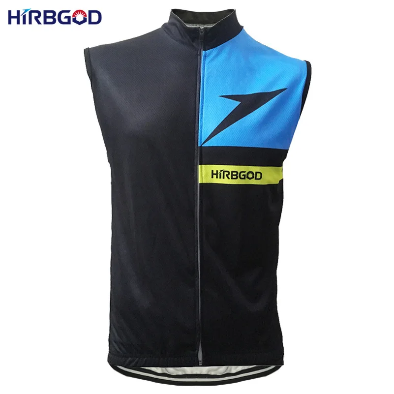 HIRBGOD Classic Men Breathable Sleeveless Cycling Jersey Summer Black MTB Bike Clothing Maillot Jacket HI008 | Спорт и развлечения