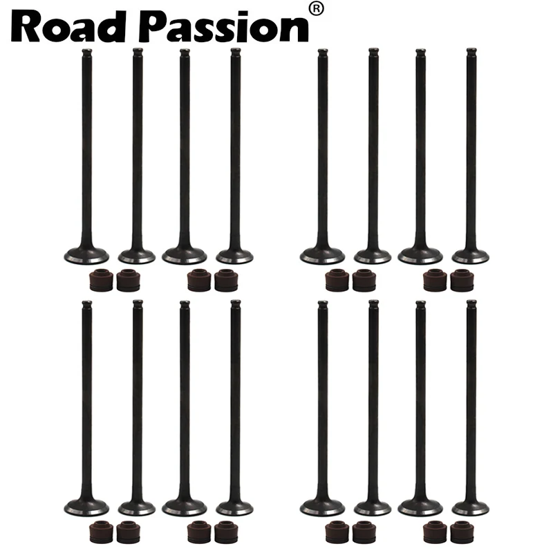 Road Passion двигателя мотоцикла Запчасти шток клапана& масляное уплотнение комплект для Kawasaki ZX400 ZZR400 1989-1994 ZX500 ZZ-R500 ZZR500 1990 - Цвет: 8 Pairs
