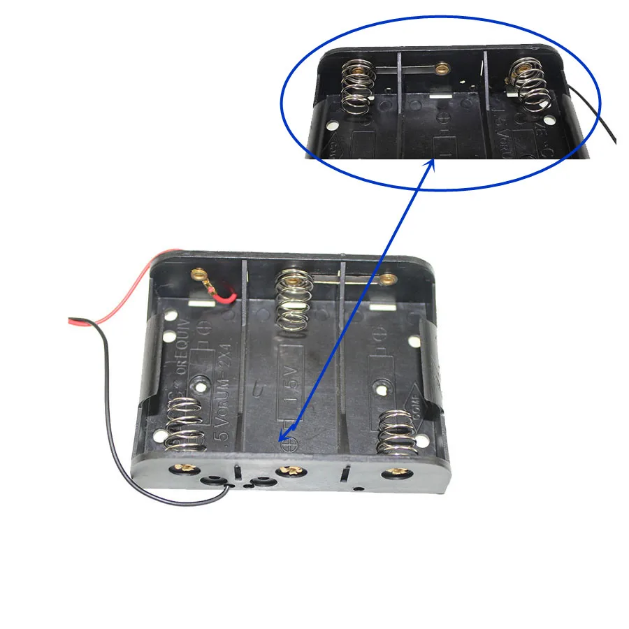 10 шт./лот C черный футляр для аккумулятора контейнер хранения с более толстым