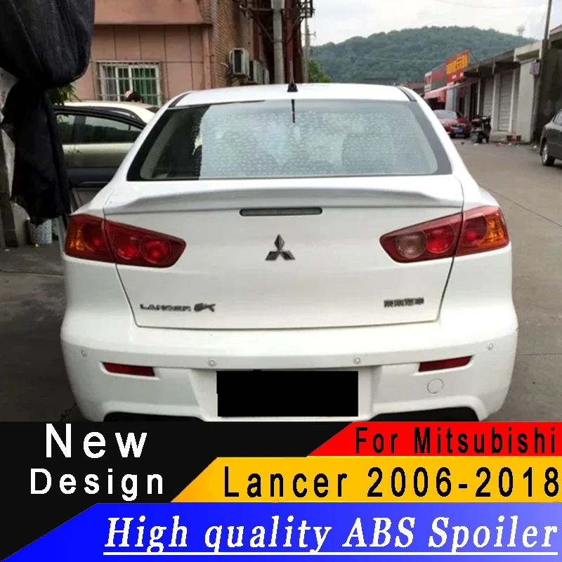 Спойлер для Mitsubishi Lancer 2006 2018 высококачественный спойлер из АБС пластика или