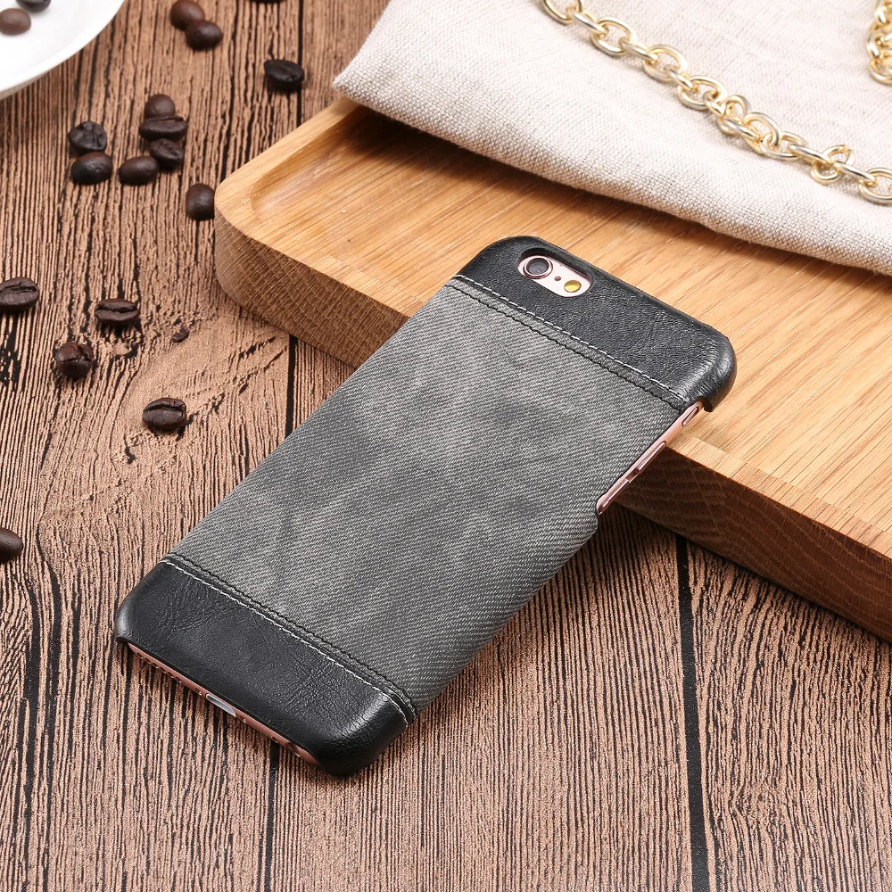 6 S Plus 5 дюймов роскошный джинсовый узор задняя крышка для iPhone 6splus