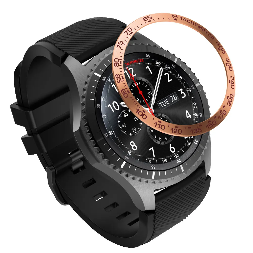 Gear s3 Frontier ремешок для samsung galaxy watch 46 мм ремешок ободок для galaxy watch 46 мм Шестерня S3 металлический ободок кольцо клейкая крышка