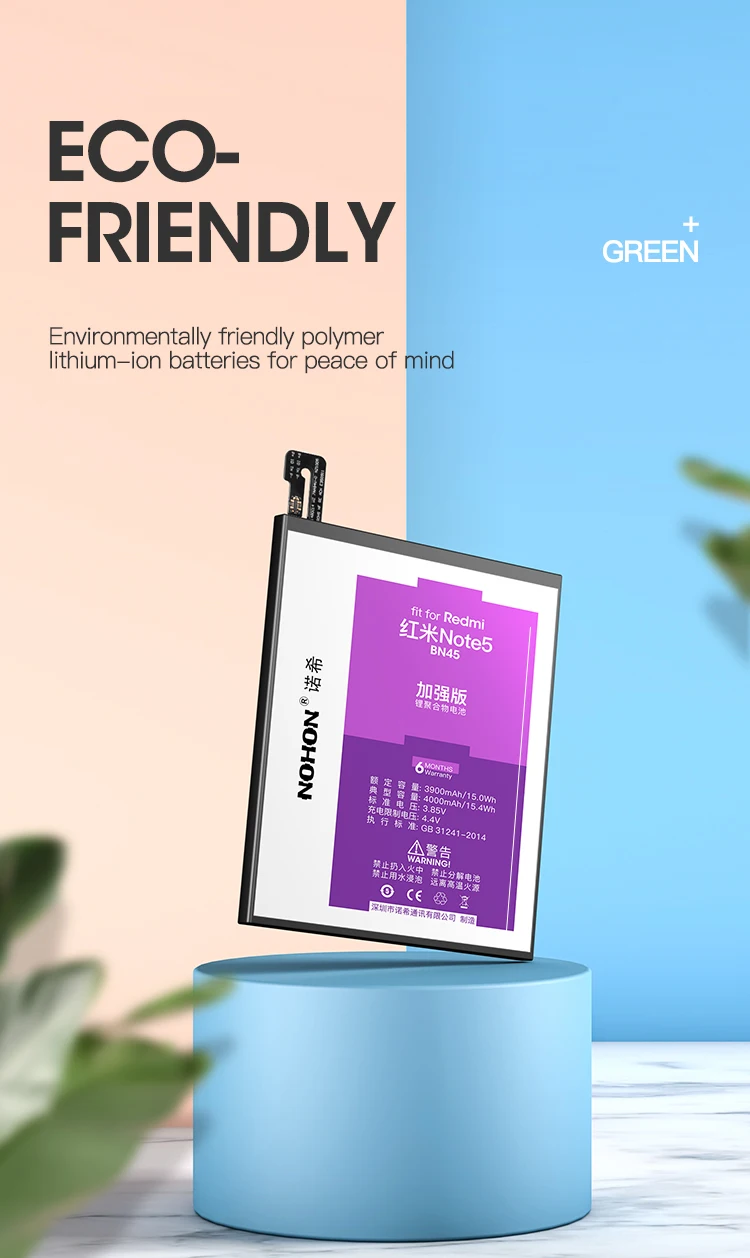NOHON батарея для Xiaomi Redmi Note 5 4 4X3 2 сменная батарея BN45 BN43 BN41 BM46 BM45 оригинальные литий-полимерные батареи