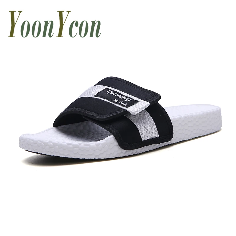 Indoor Home Shoes Man Slippers Green Mens Slip On Sandals Flats Slides Comfortable Breathable men Casual | Обувь