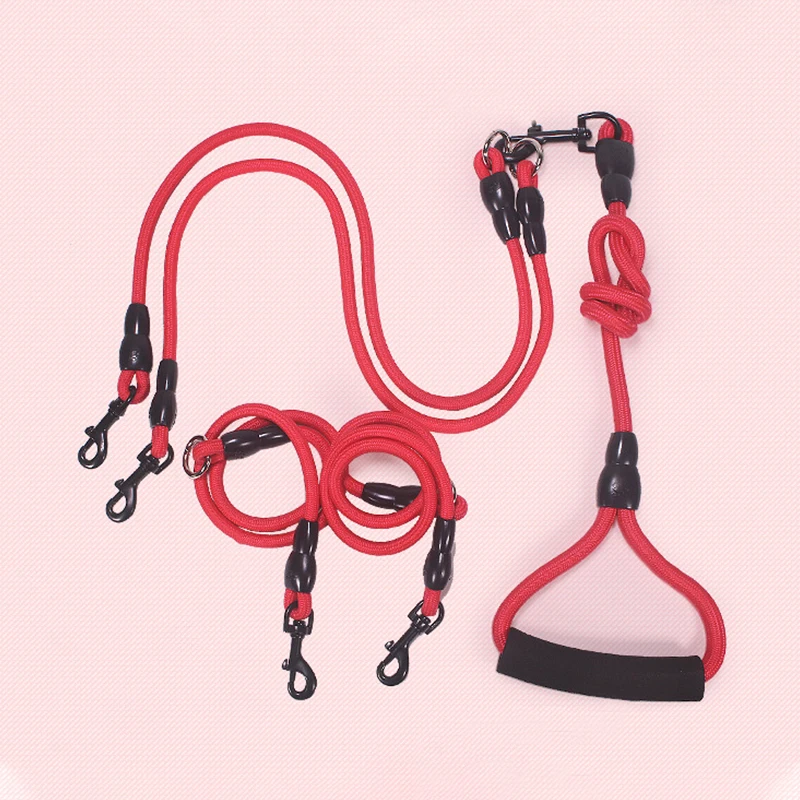 

Multiple Pet Dogs Ropes Leashes Outdoor Supplies Running Jogging Harnesses Rope Walk Pets Chain Dog Puppy Traction Products