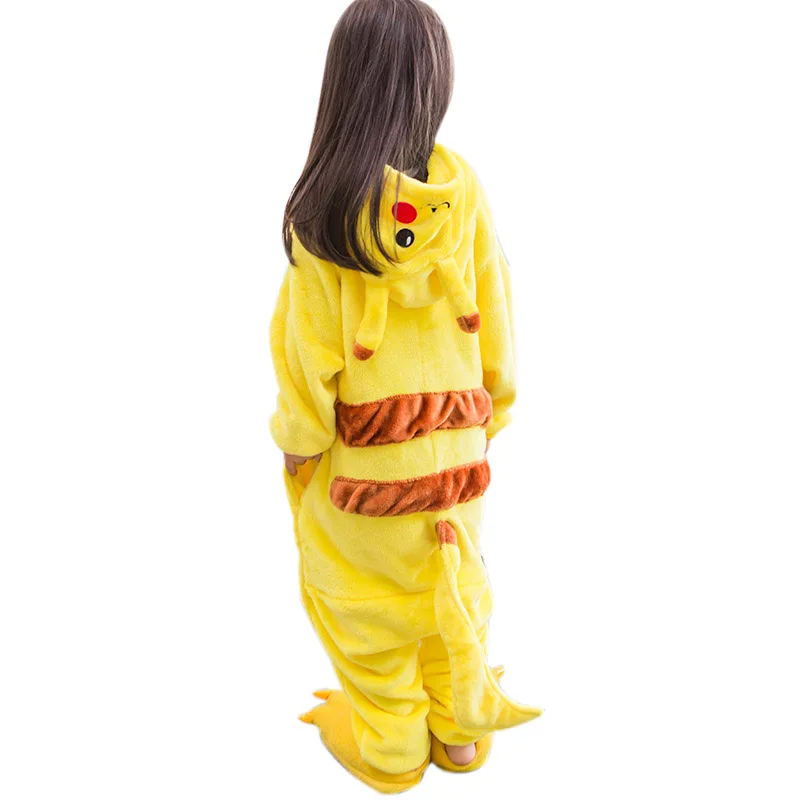 Flannel Hoodie Pajamas Kigurumi Costume For Kids Children Unisex Winter Home Cartoon Pyjama Anime Onesie Women Sleepwear Pijama |