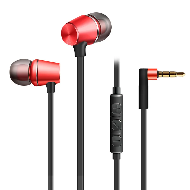 Magnetism Wired Earphone Stereo Bass Sound Headset Metal In-Ear With Mic 3.5mm Jack Earbuds Earpiece | Электроника
