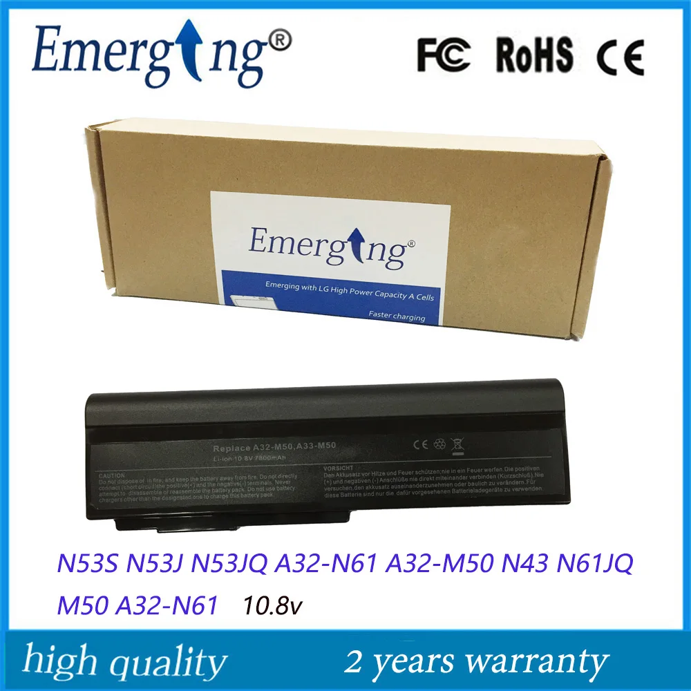Аккумулятор для ноутбука ASUS N53S N53J N53JQ A32 N61 N43 N61JQ M50 9 ячеек|new laptop battery|laptop batterybattery for