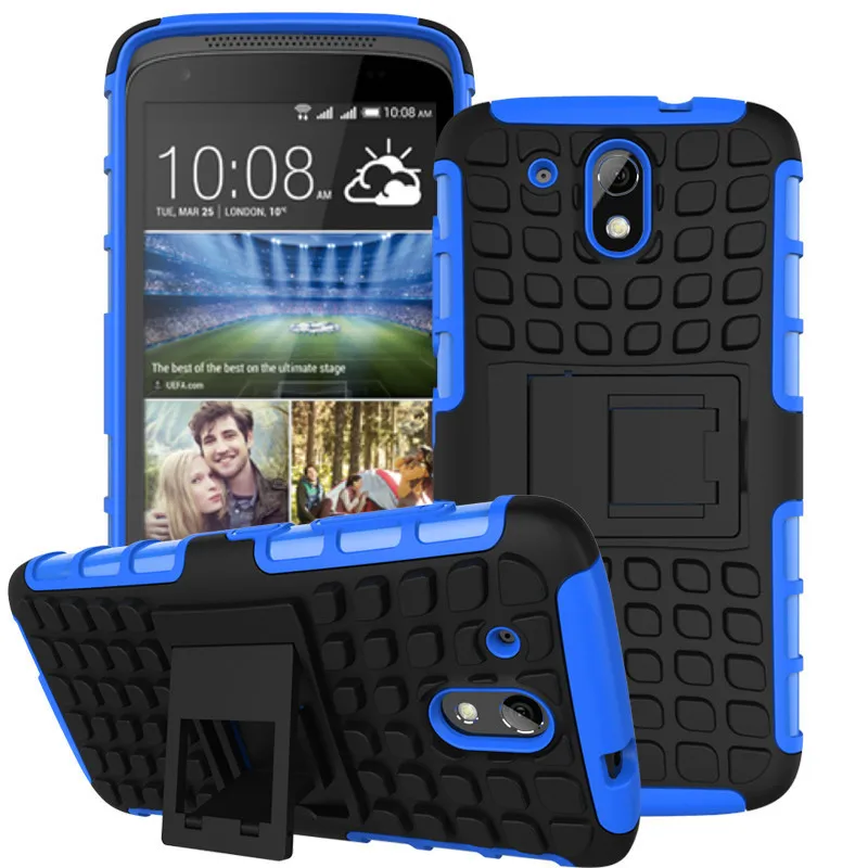 Для HTC Desire Премьер Случае антидетонационное Силиконовый и Пластиковый Чехол