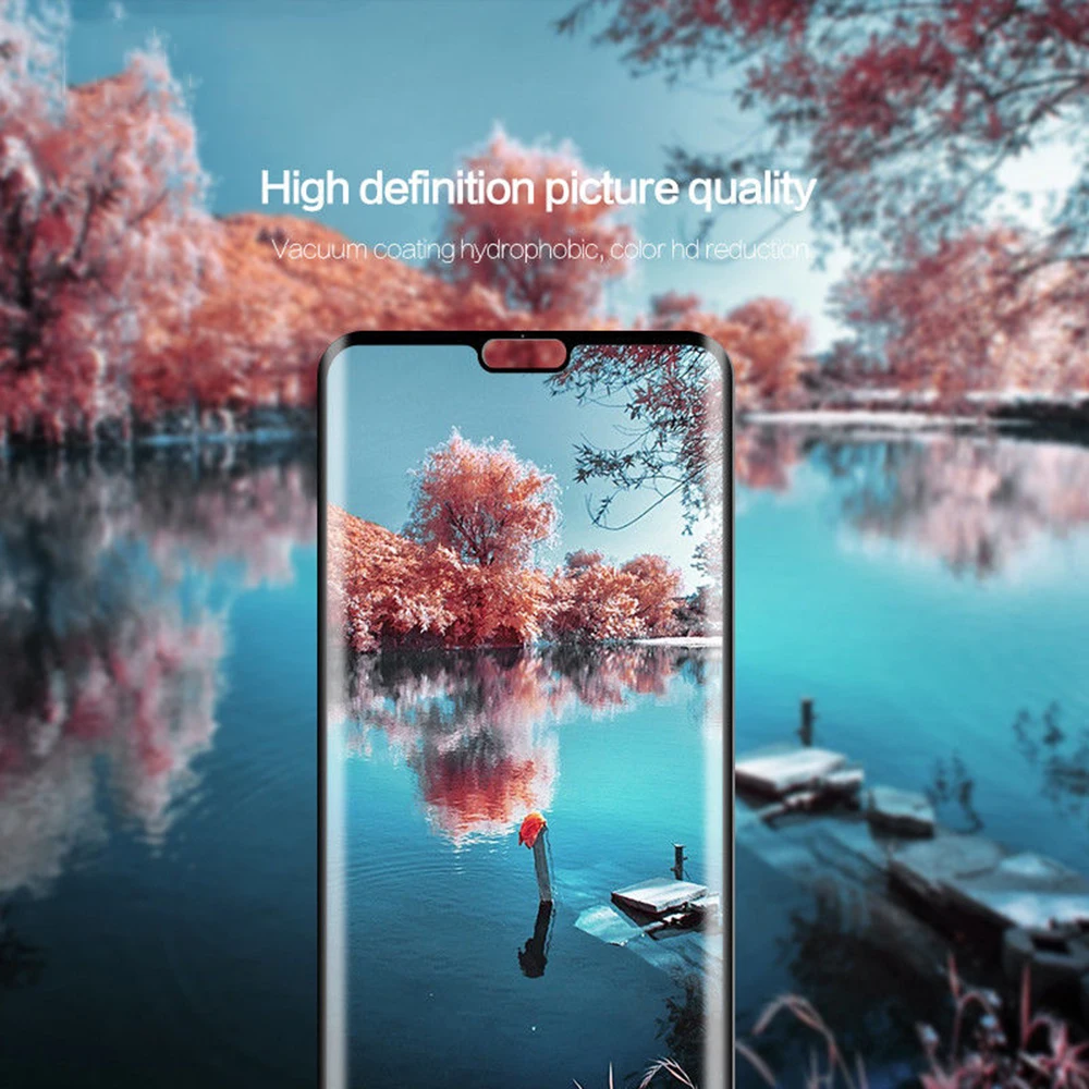 Закаленное стекло для huawei p20 lite Защитное стекло для huawei honor 10 7X Защитное стекло для nova 3e mate10 lite 5D полное покрытие
