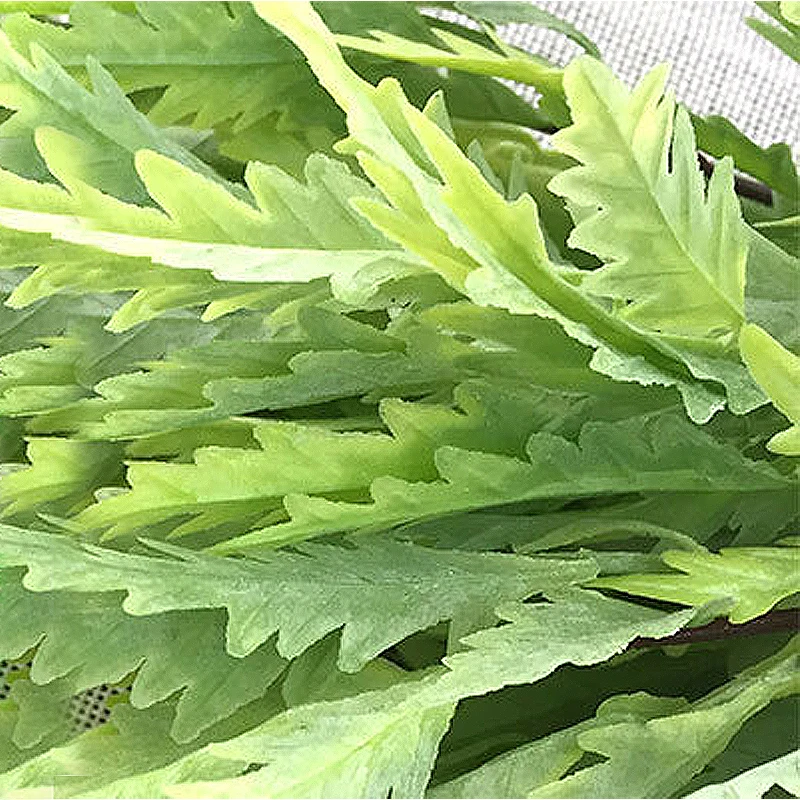 Shrub завод папоротник зеленая стена искусственный цветок ветка 7 стволовых