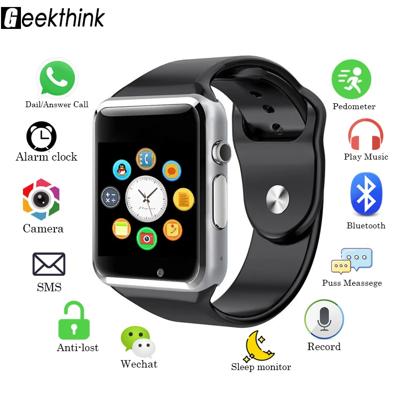 Модные спортивные Смарт-часы для мужчин и женщин Bluetooth синхронизация с