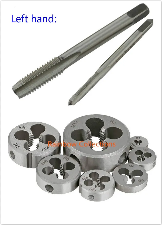 14 шт./лот M3 * 0 5 m4*0 7 m5*0 8 M6*1 M8 1 25 M10*1 75 M12 левая ручка Метчик резьба проволока