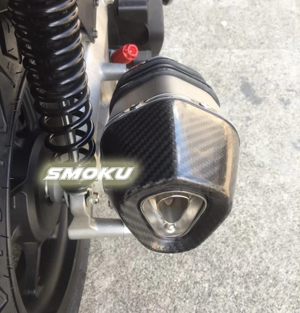 SMOK мотоцикл титановая выхлопная труба из углеродного волокна глушитель