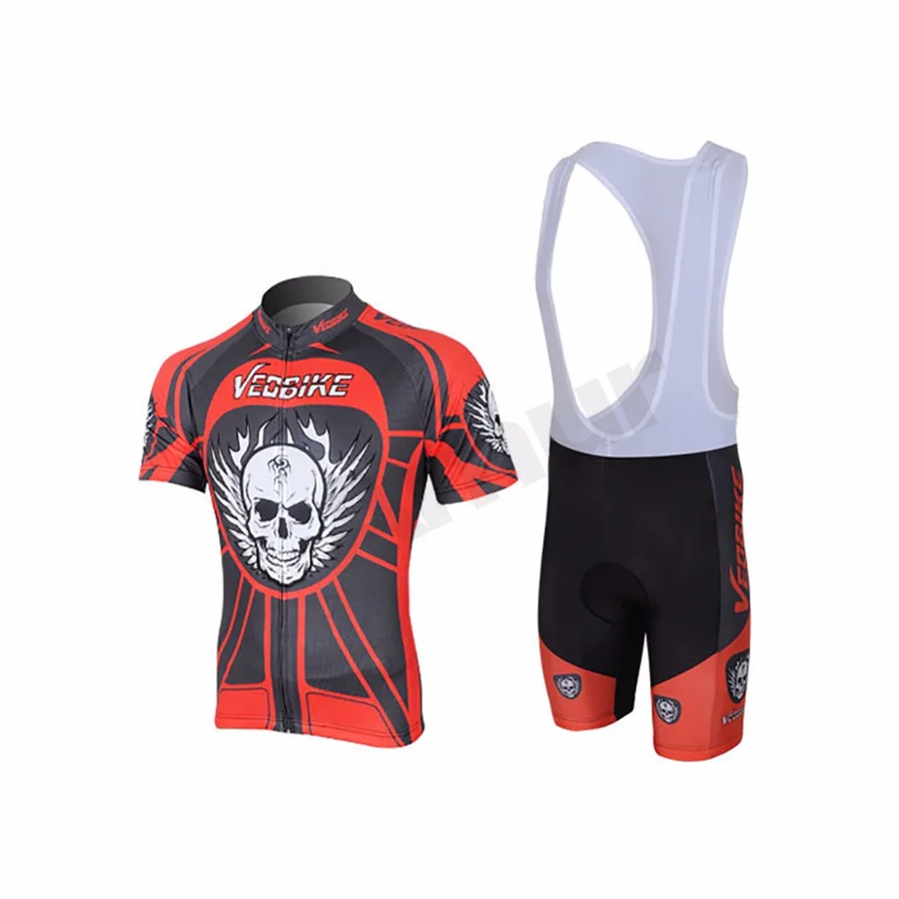 Комплект мужской велосипедной одежды зеленая крутая майка с коротким рукавом