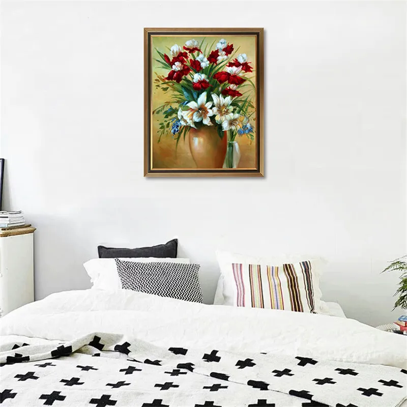 Diy живопись по номерам завод декоративная маслом Гостиная настенная холст Не