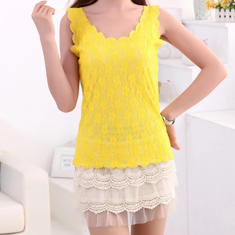 Блузка женская кружевная без рукавов с треугольным вырезом|lace vest|sleeveless tanktop women |