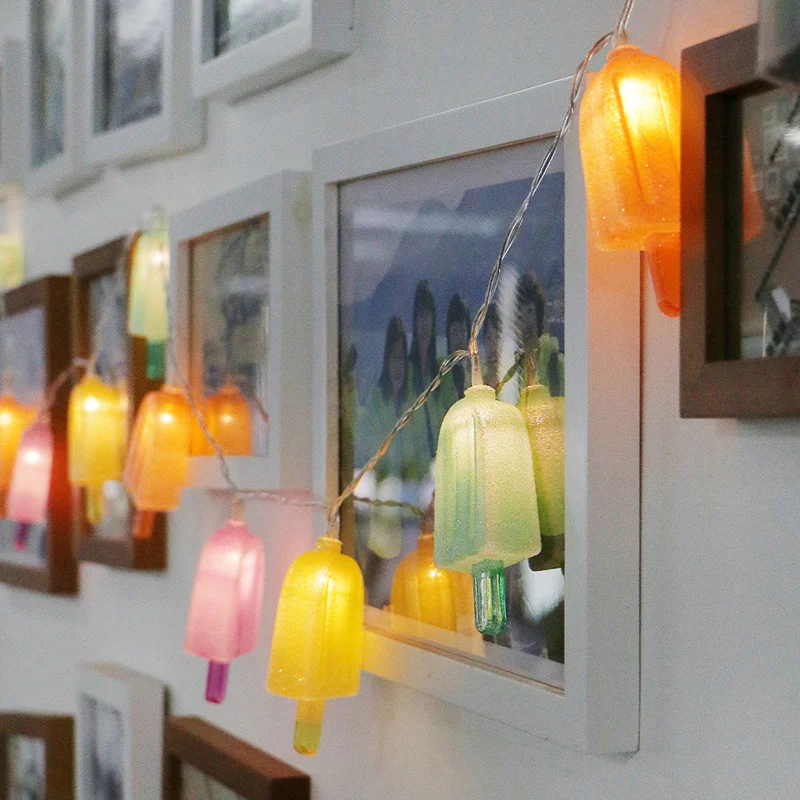 Хлопковые фонари лампы для льда дома светодиодный светодиодные гирлянды милые