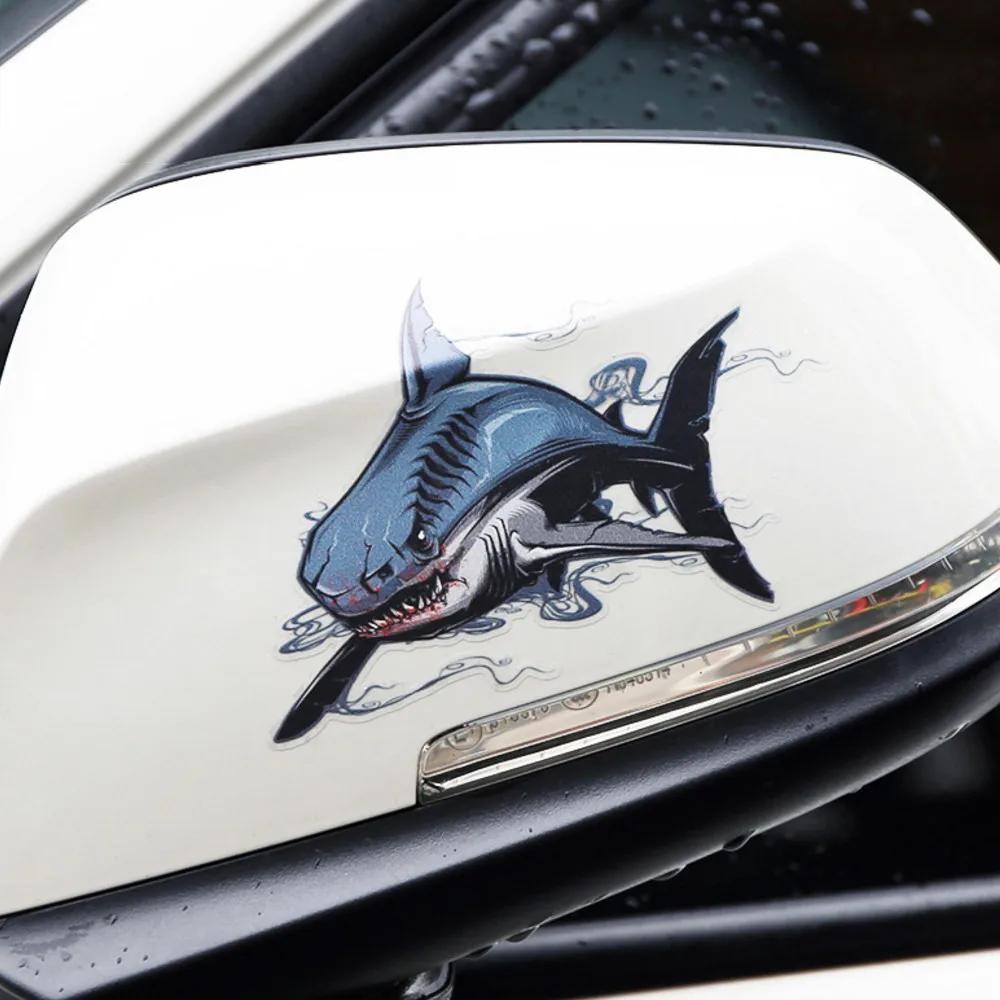 Модные 2 шт./компл. Savage Shark наклейки для автомобиля мотоцикла декор кузова