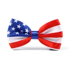 Мужской галстук-бабочка под смокинг с американскимамериканским флагом, новый стиль, модный галстук-бабочка для вечевечерние, хороший подарок